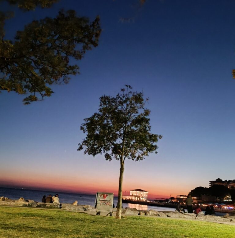 Kadikoy district on the Asian side of Istanbul with seaside view and local life