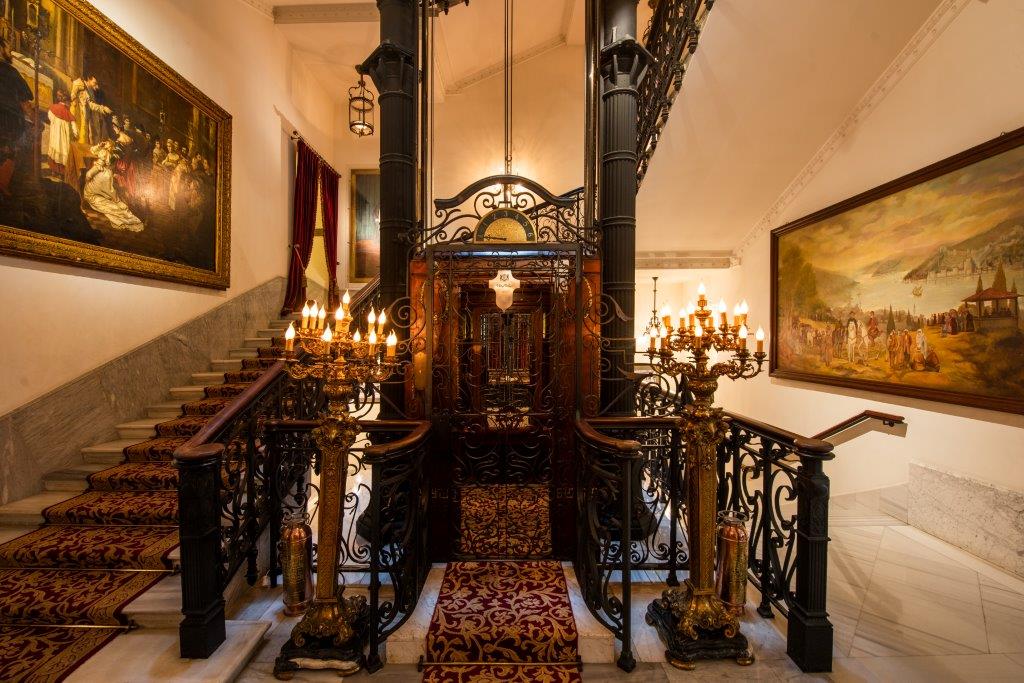 Pera Palace Hotel Istanbul interior lobby 